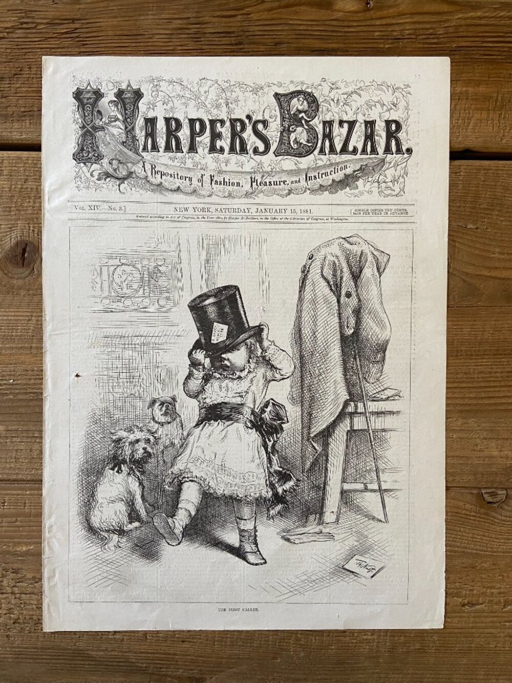 Antique Print, Thomas Nast, Illustration
